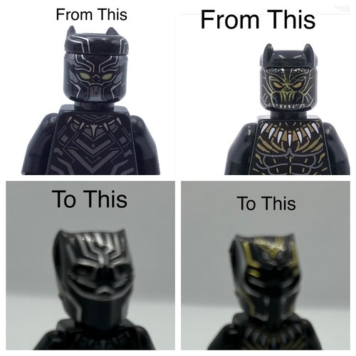 Black panther minifigur kopf - panther,