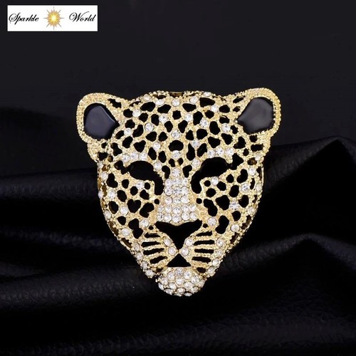 Leopard panther kopf - leopard,, gold