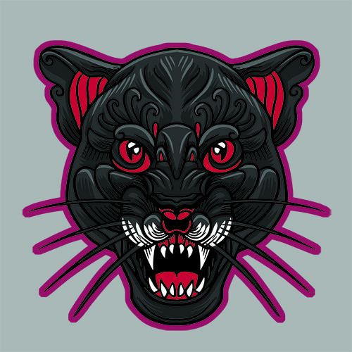 Panther head - head,